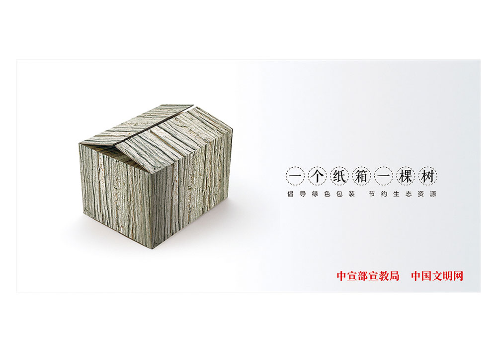 一个纸箱一棵树