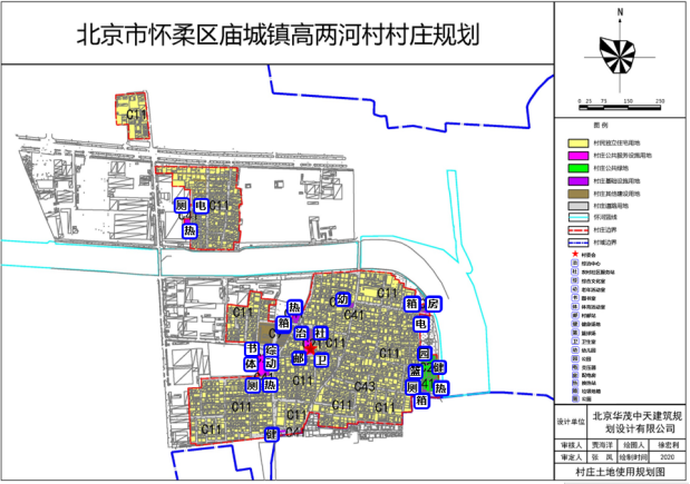 怀柔庙城两河村规划图片